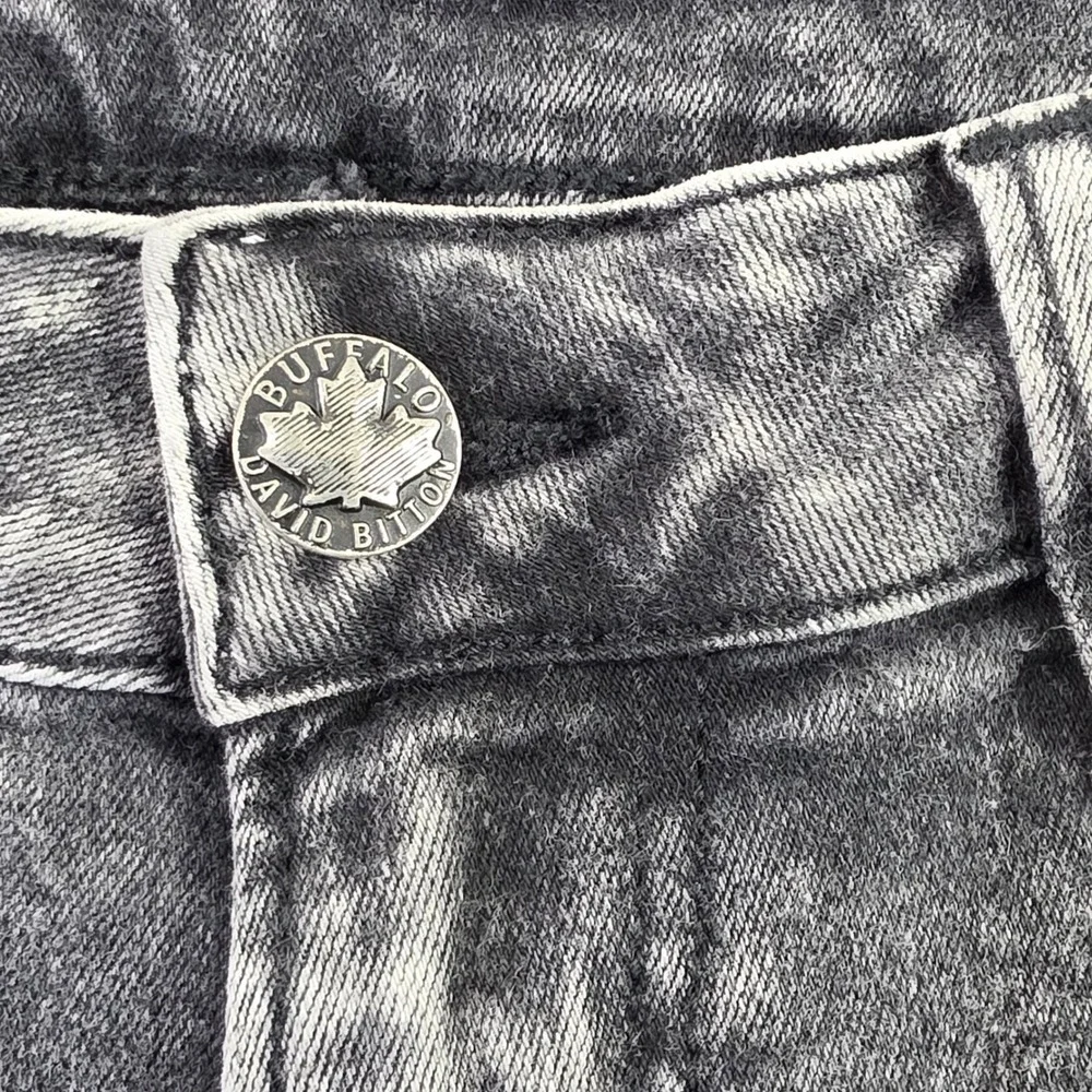Buffalo David Bitton BM22757 Ash Slim Dark Acid Wash Stretch Denim Jeans 34x30